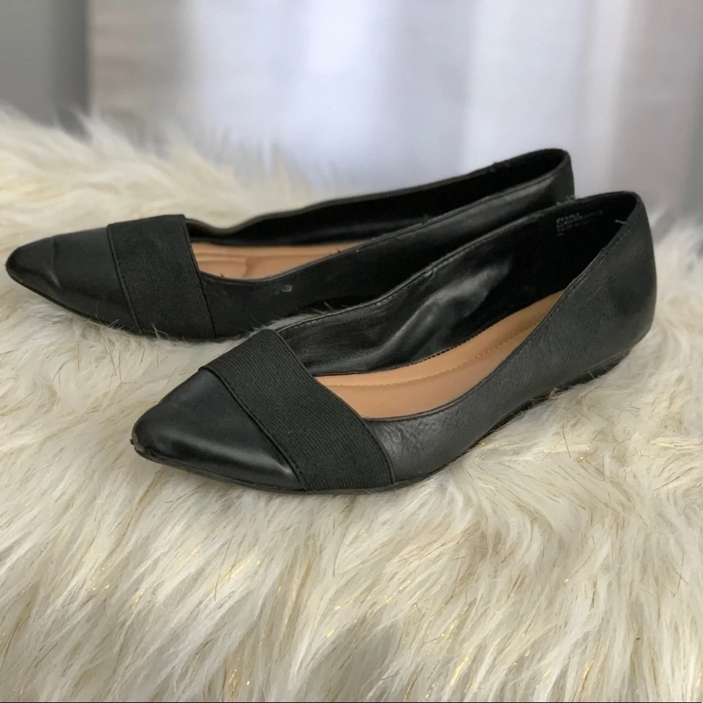 Ellen Tracy the Finn black flats shoes size 8M